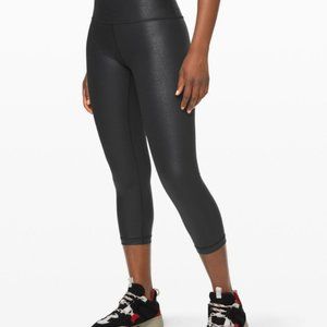 Lululemon Wunder Under, LIMITED EDITION metallic leggings.